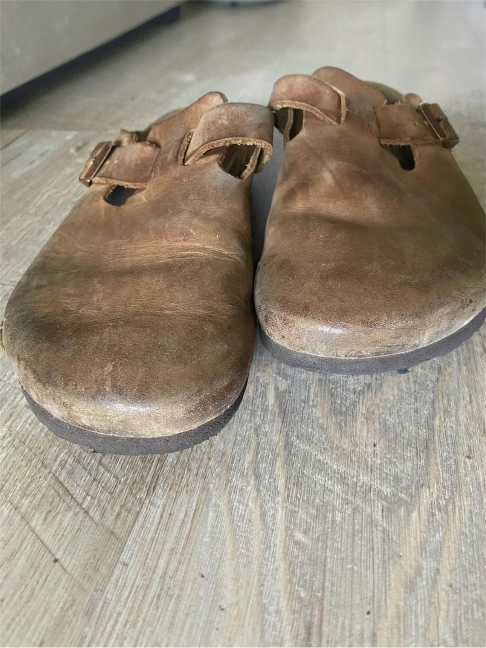 Birkenstock Boston Oiled Leather Clogs Sz 9 - Picture 4 of 13